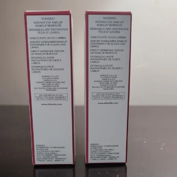 Shiseido Eye & Lip Makeup Remover 2 Containers 30mL Each, New in Box - Picture 2 of 5